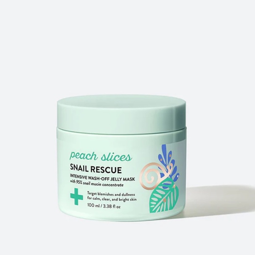 NIB peach slices snail mucin jelly mask !